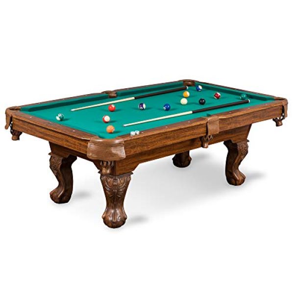 EastPoint Sports Billiard Pool Table 87 Inch - Scratch Resistant Top Rail, Built-in Durable Leg Levelers – Perfect for Family Game Room, Adult rec Room, basements, Man cave, or Garage