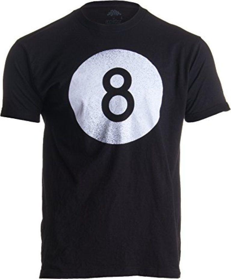 Vintage Faded 8 Ball | Pool Hall Shark Billiards Player Hustler Unisex T-Shirt-(Adult,XL) Black